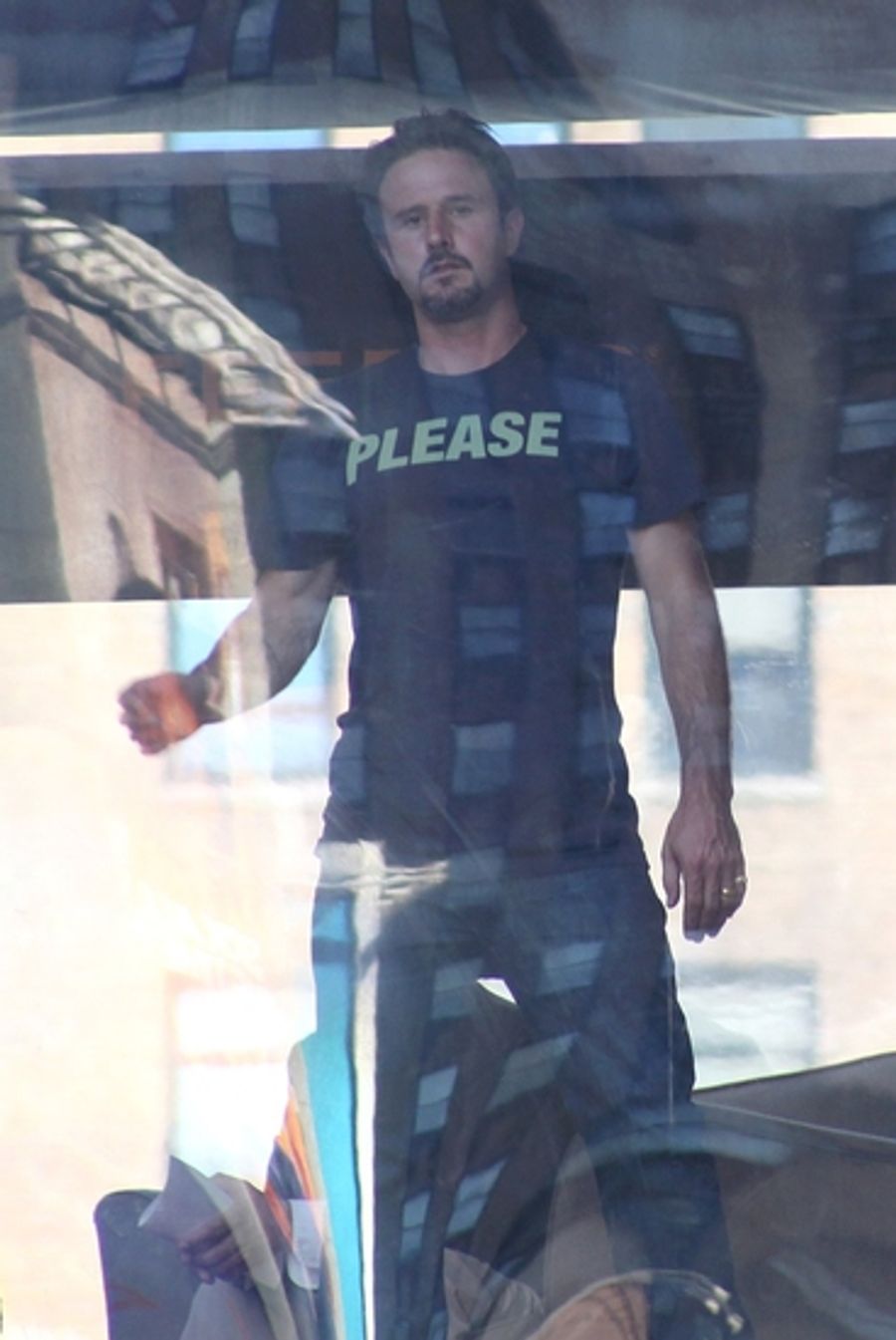 Photo Coverage: David Arquette Promotes The 'BAR HUNGER Campaign' Image