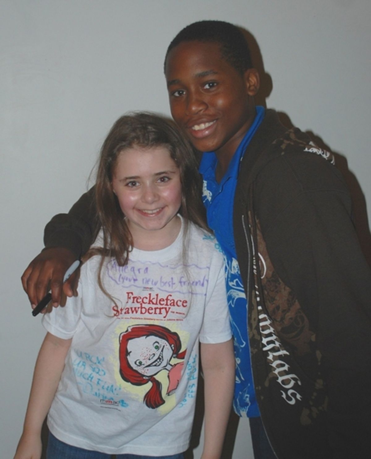 Rachel Resheff and Elon Vonbuckley at World Premiere of FRECKLEFACE STRAWBERRY, THE MUSICAL