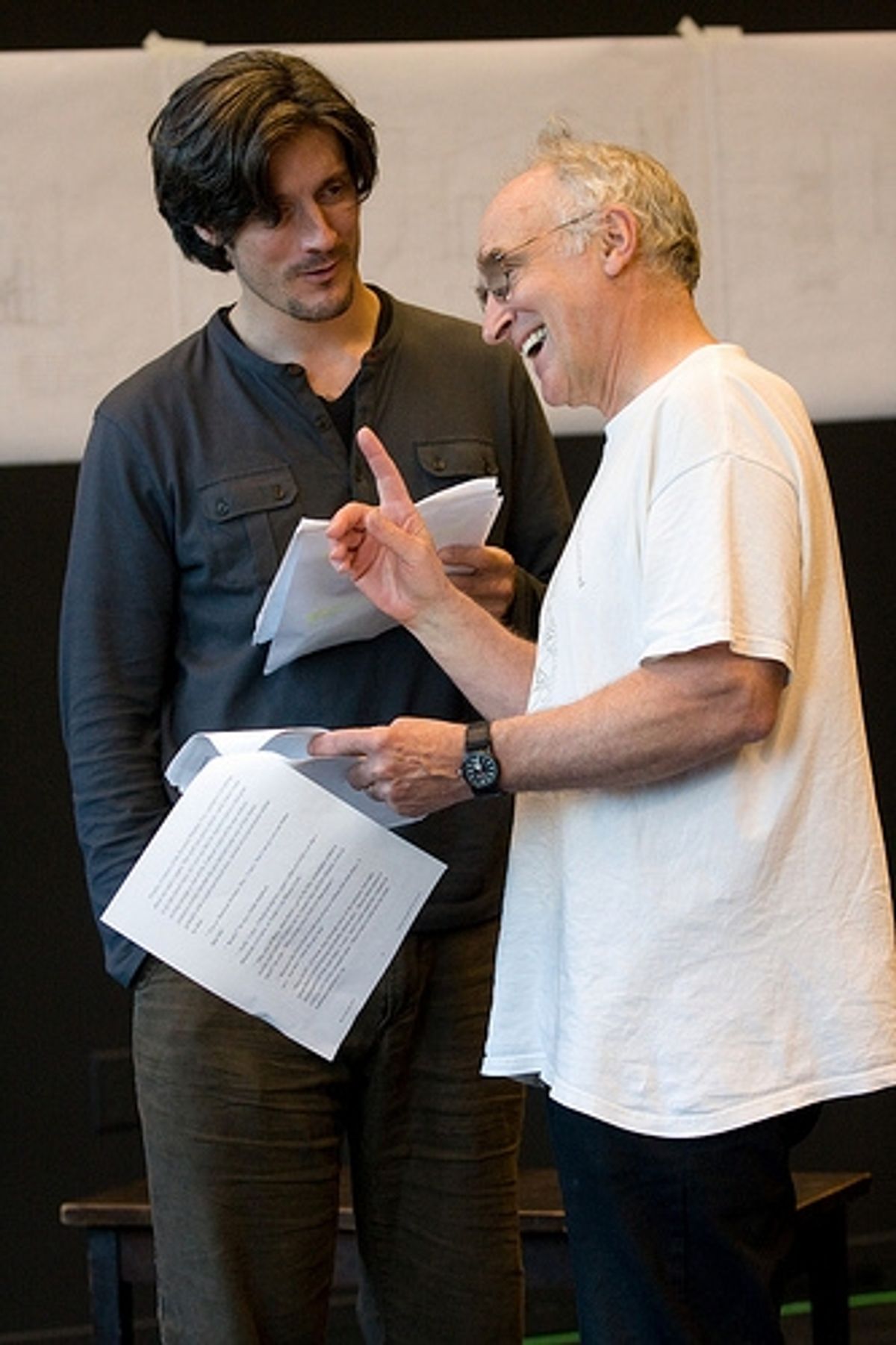 Gareth Saxe and Jeffrey DeMunn at VERA LAUGHED At The Powerhouse Theater