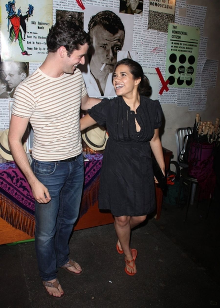 Photo Coverage: UGLY BETTY Star America Ferrera Visits THE TEMPERMENTALS Image