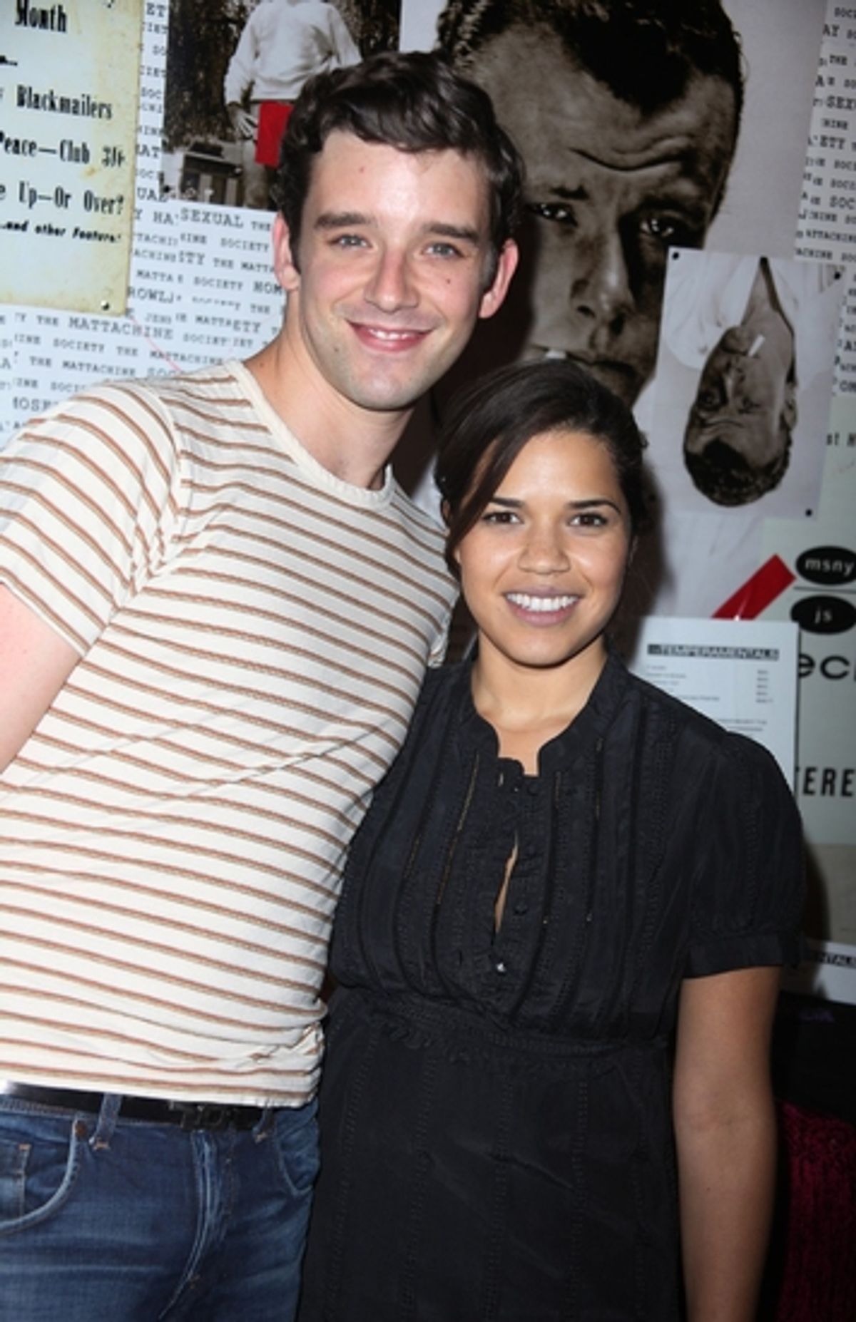 Michael Urie and America Ferrera at 