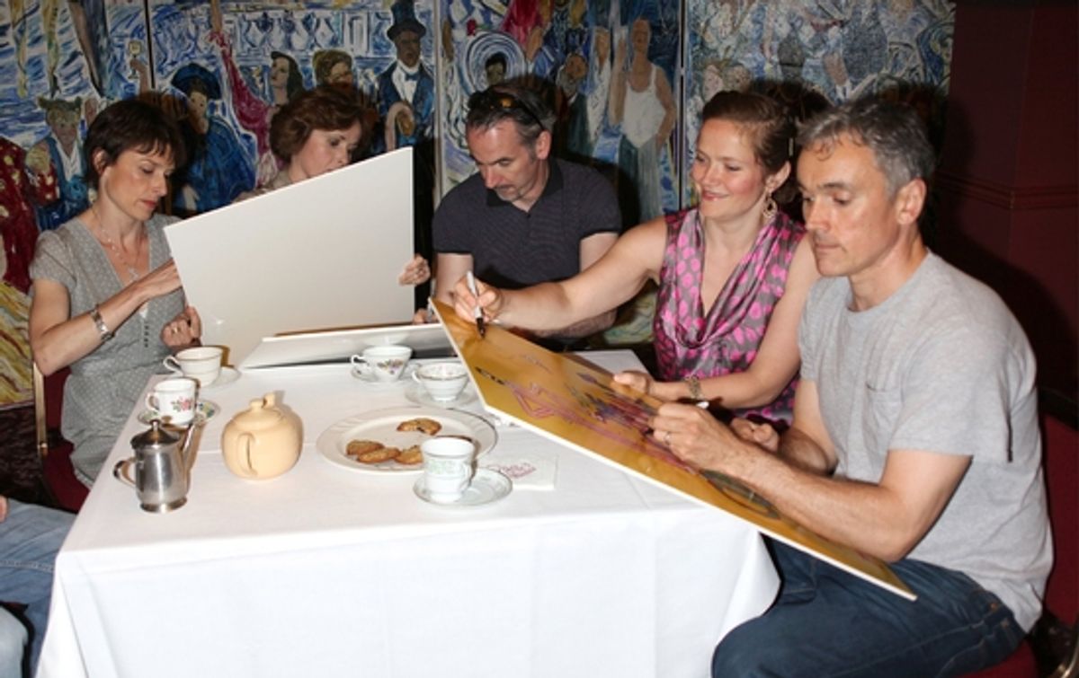 Amelia Bullmore, Amanda Root, Paul Ritter, Jessica Hynes and Ben Miles at 