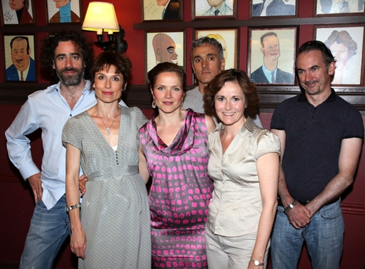 Stephen Mangan, Amelia Bullmore, Jessica Hynes, Ben Miles, Amanda Root and Paul Ritter, The cast of THE NORMAN CONQUESTS at 