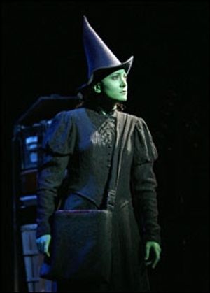 Dee Roscioli is Elphaba in Broadway's WICKED Photo
