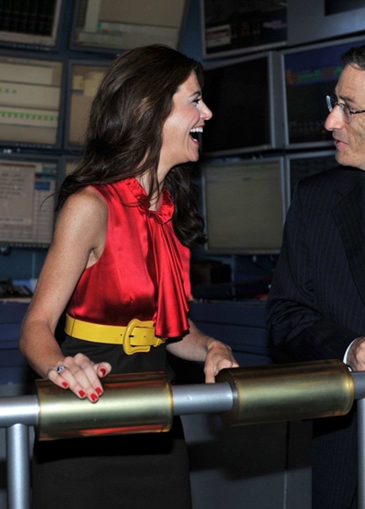 Photo Coverage: CHICAGO's Samantha Harris Rings The Opening Bell Of The New York Stock Exchange  Image