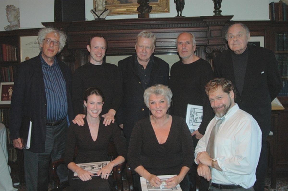 Howard Kissel, Sean Dugan, Brian Murray, Michael Cristofer, George S. Irving, Xanthe Elbrick, Tyne Daly and David Staller at 