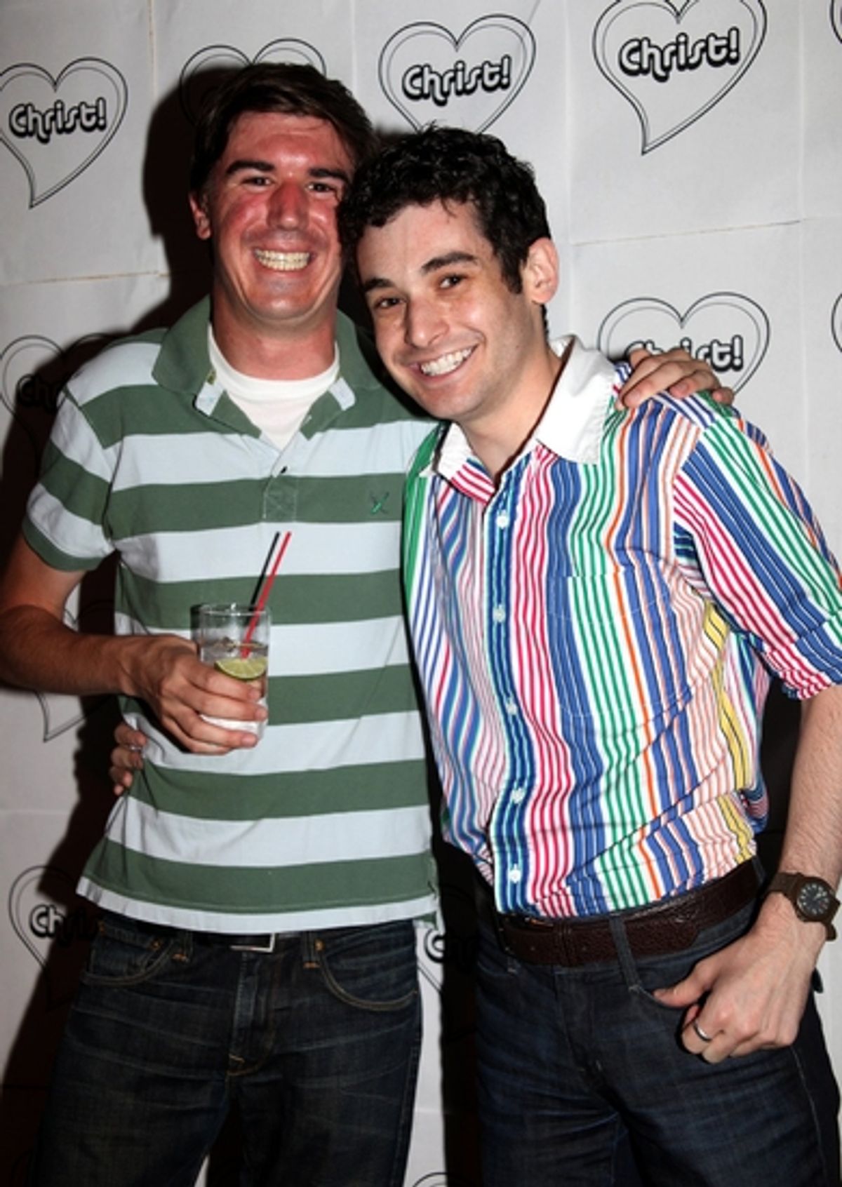 Joey Oliva and Noah Himmelstein at 'FOR THE LOVE OF CHRIST!' Launch Party at Vlada