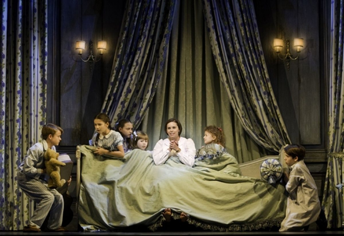 Elicia MacKenzie and the von Trapp children at 