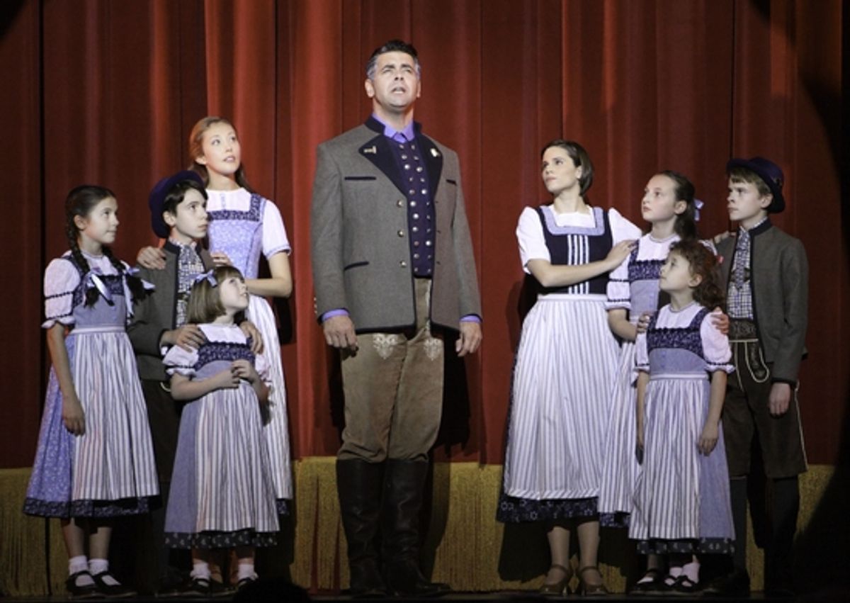 Burke Moses, Elicia MacKenzie, and the von Trapp children at 