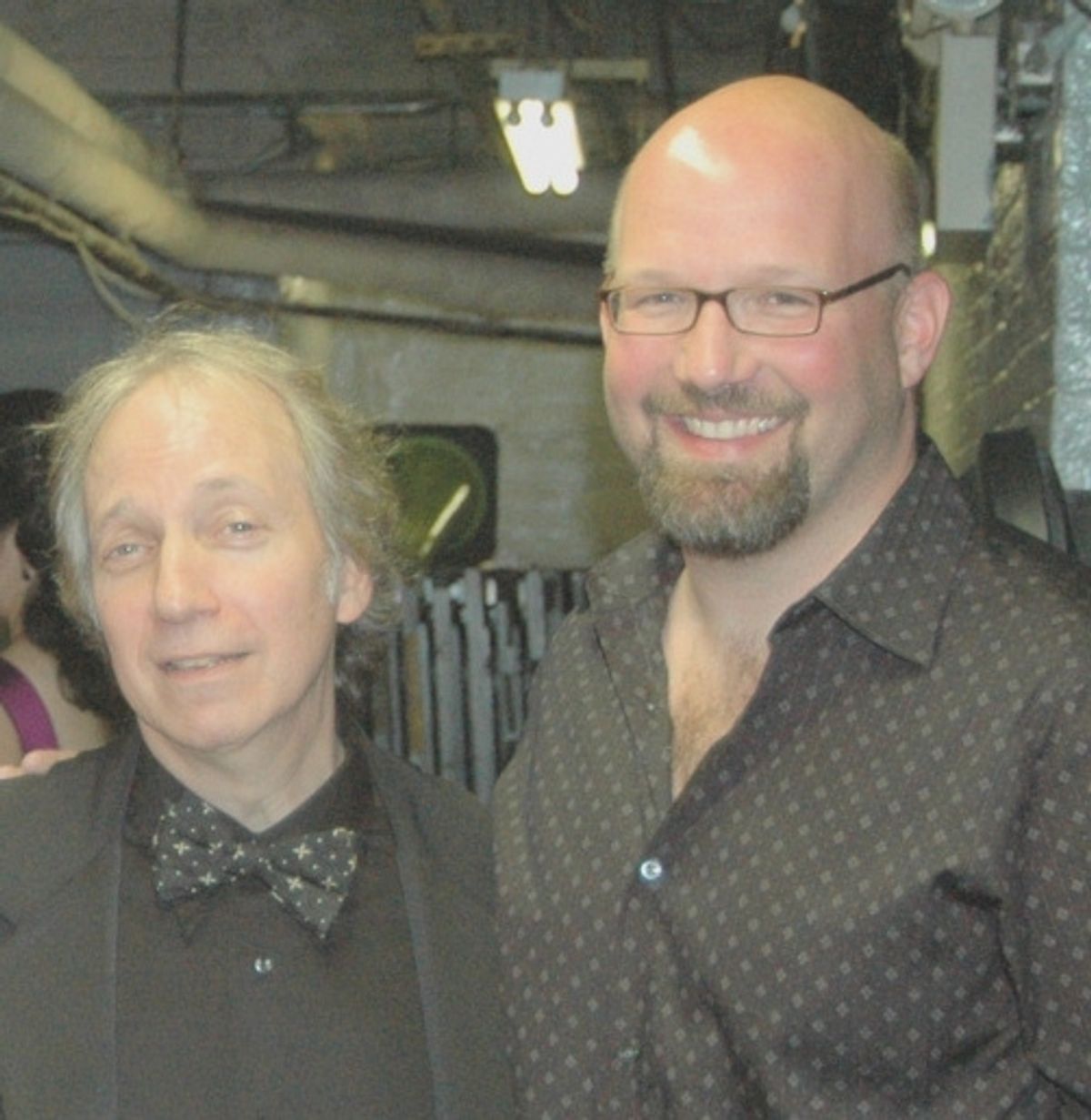 Scott Siegel (Creator, Writer and Host of tonights show) with Co Director Scott Coulter at 'Broadway's Rising Stars III' at Town Hall