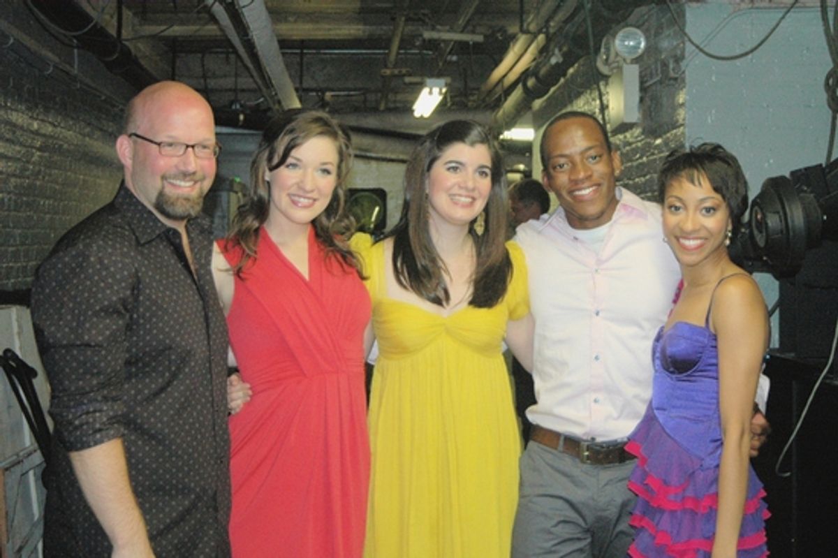 Scott Coulter, Caitlyn Caughell, Jordan Person, Gregory L. Williams, and Allison Semmes at 'Broadway's Rising Stars III' at Town Hall