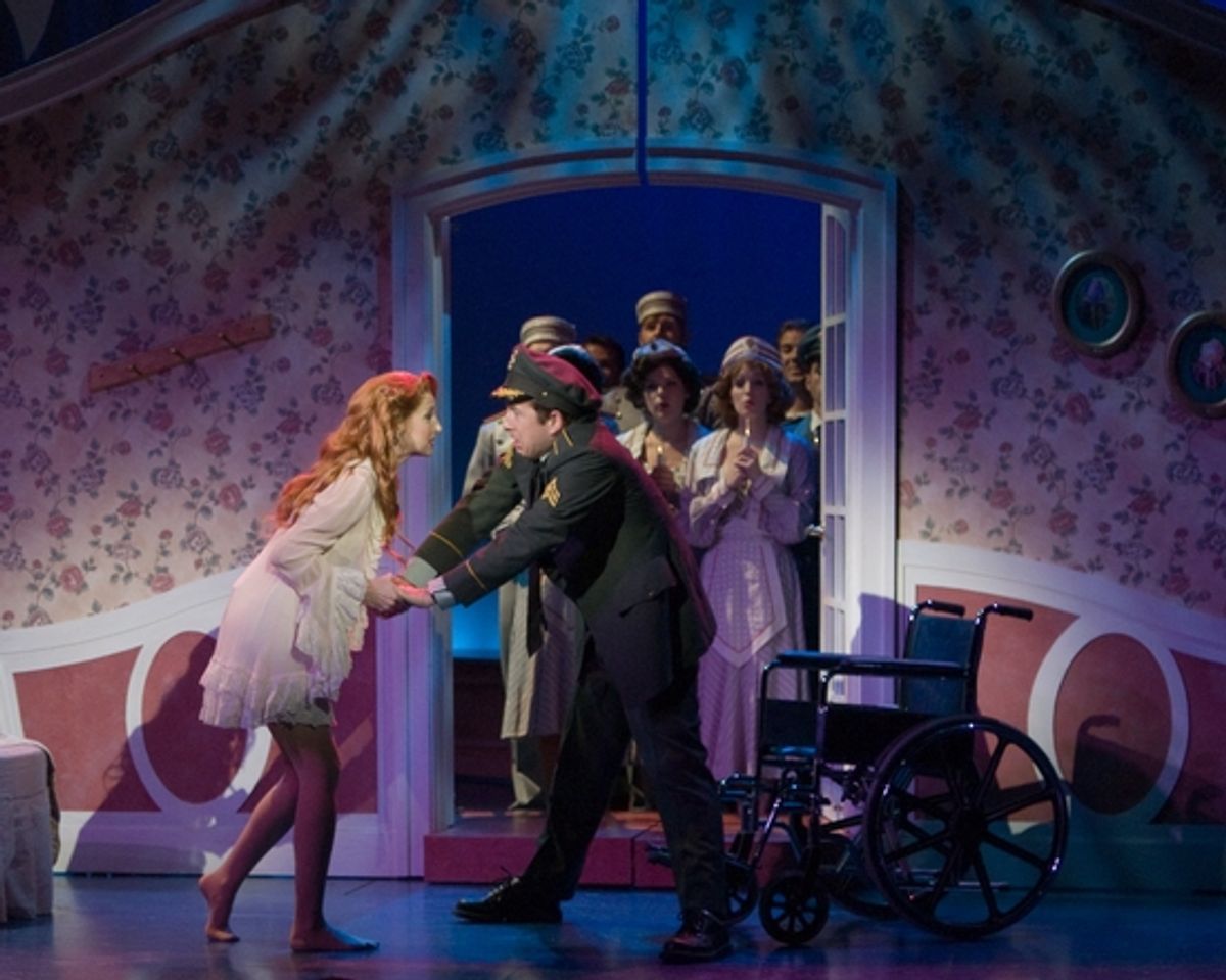 Erin Maguire, Chuck Ragsdale, and chorus at 