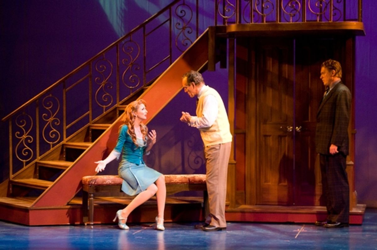 Erin Maguire, Mark Jacoby, and David Hess at 