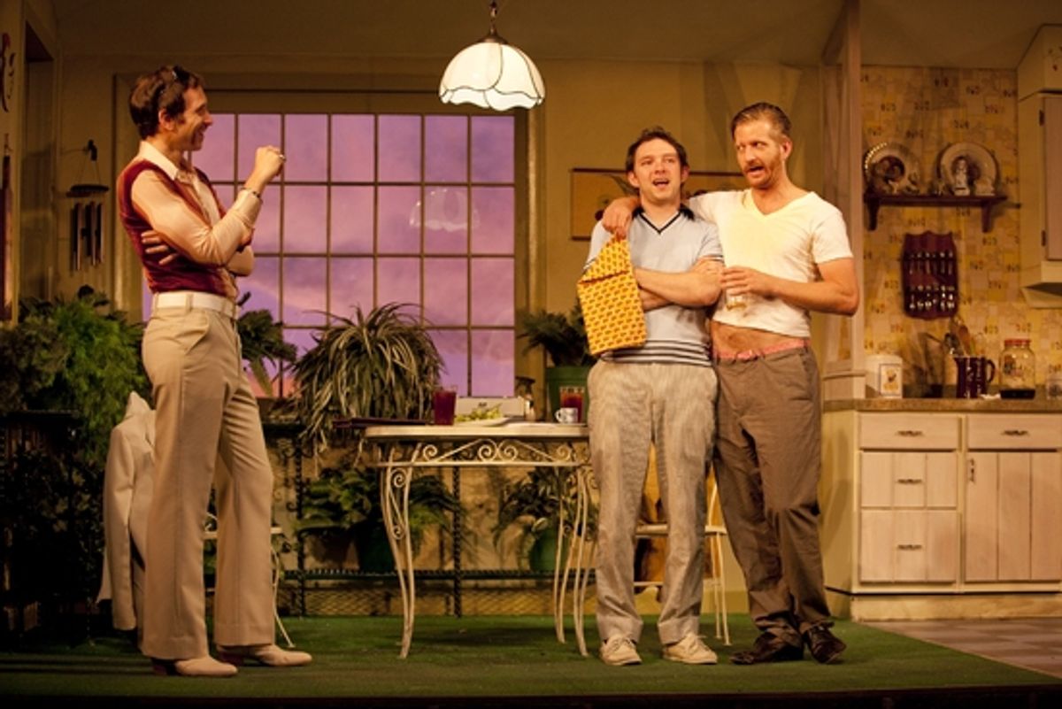 Stephen Kunken, Nate Corddry, and Paul Sparks at 