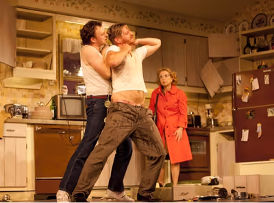 Nate Corddry, Paul Sparks, and Debra Jo Rupp Photo
