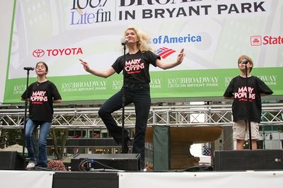 Alison Jaye Horowitz, Scarlett Strallen, and Marlon Sherman

 Photo