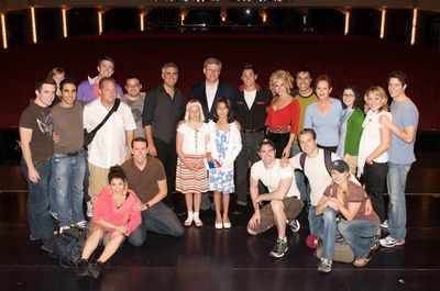 Taylor Hicks, Prime Minister Stephen Harper and the Cast of GREASE Photo