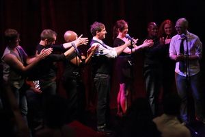 Ryan Scott Oliver with The company of Rated RSO Photo