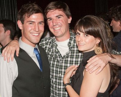 Morgan Karr with producers Joey Oliva and Sara Katz Photo