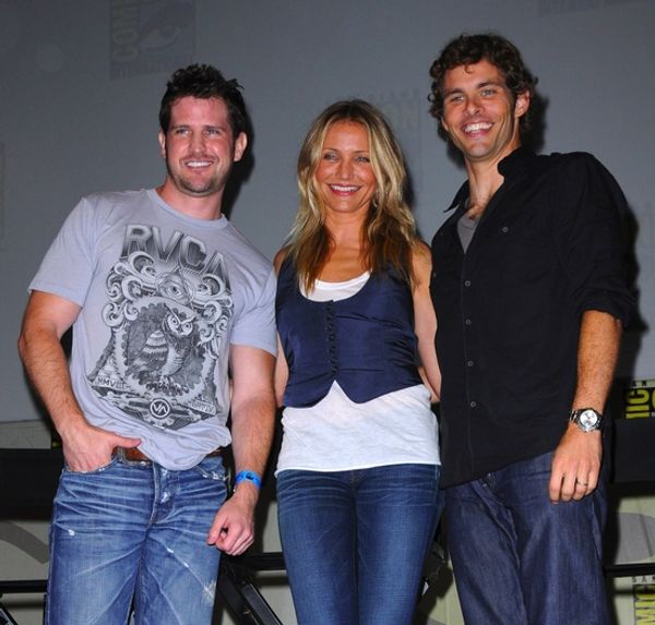 Richard Kelly, Cameron Diaz and James Marsden Photo