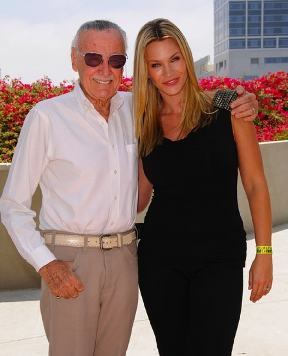 Stan Lee and Natasha Henstridge at 