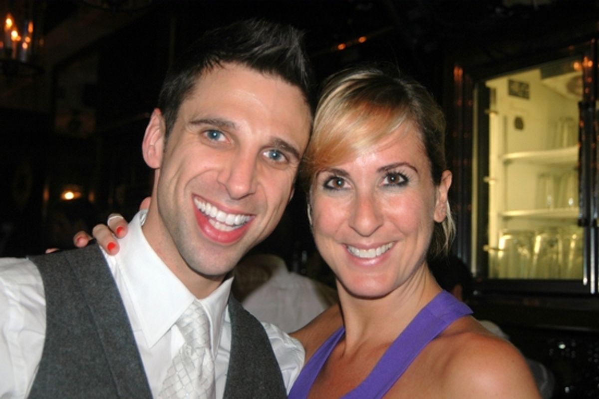 Choreographer Josh Stone and Assitand Choreographer. Sloan Just at 