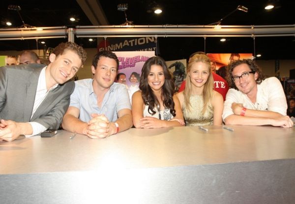 Matthew Morrison, Cory Monteith, Lea Michele, Dianna Agron and Executive Producer Ian Photo