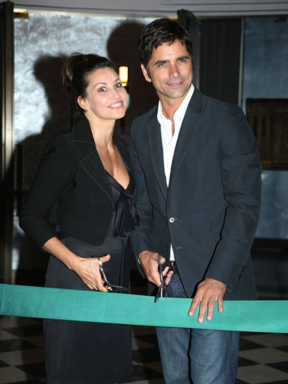 Gina Gershon and John Stamos at 