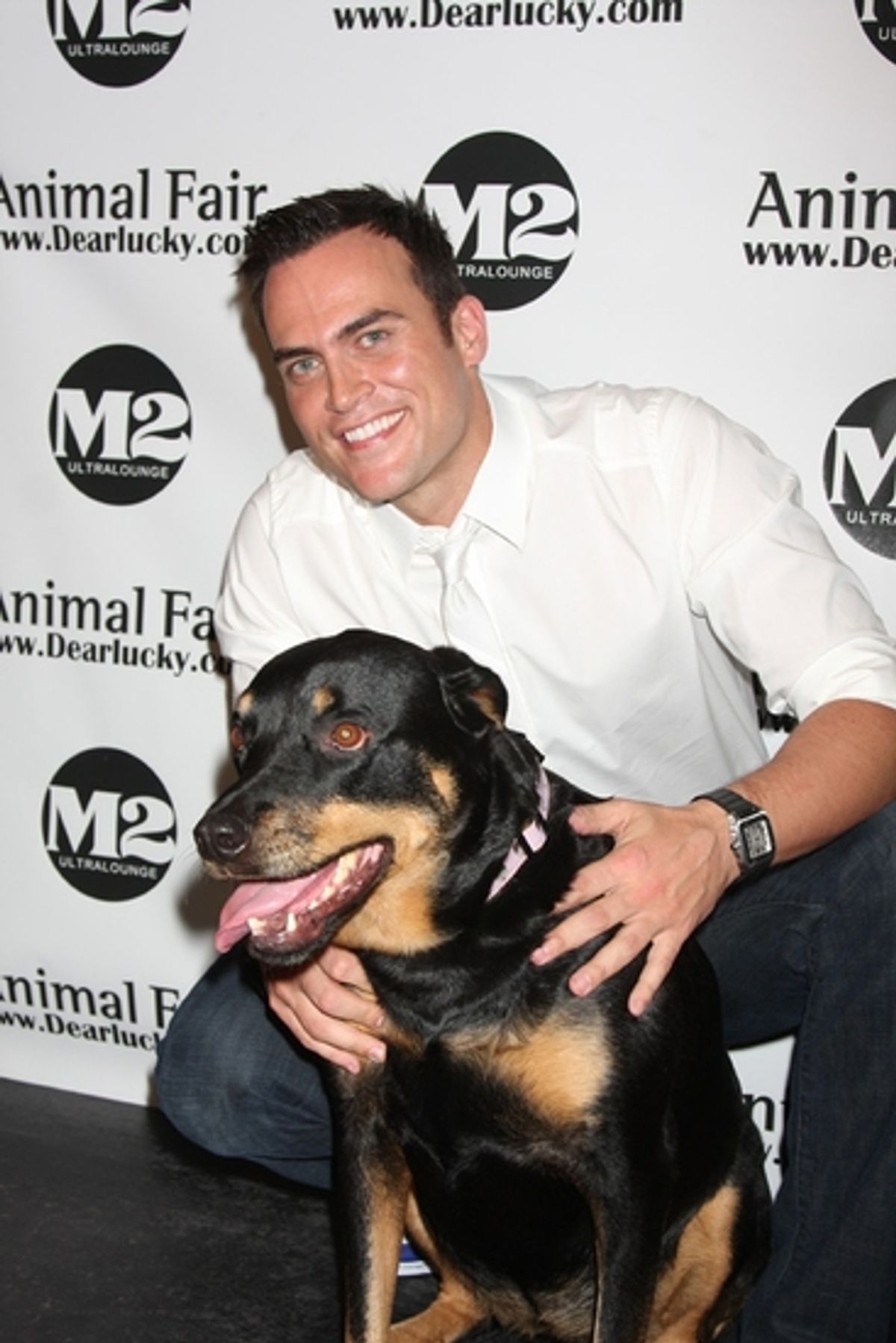 Cheyenne Jackson and Zora at 
