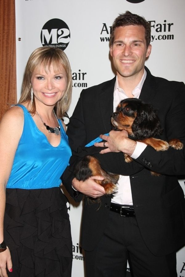 Anne Craig (Reporter/Fox 5's Good Day New York) with her husband Chris and dog Henry Photo