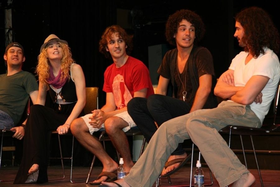 Photo Flash: The Cast of HAIR Visits Stagedoor Manor Image