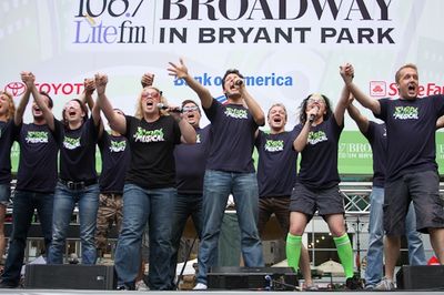 John Tartaglia and The cast of Shrek Photo