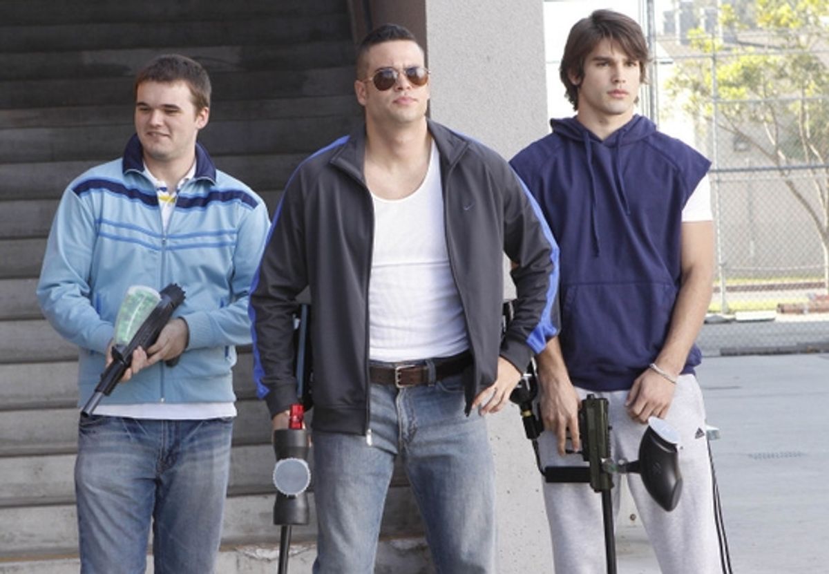 TJ Brennan, Mark Salling and Justin Gaston at 