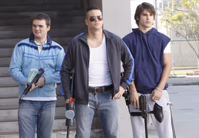 TJ Brennan, Mark Salling and Justin Gaston Photo