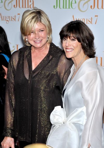 Martha Stewart and director Nora Ephron Photo