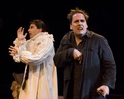 John Cariani (Jane Twisden) and Jeffrey M. Bender (Nicodemus) Photo