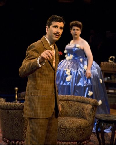 John Cariani (Lord Edgar Hillcrest) and Jeffrey M. Bender (Lady Enid Hillcrest) Photo