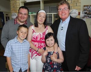 Michael Crawford visits Eckersley House in support of 'The Big Move' campaign for The Photo