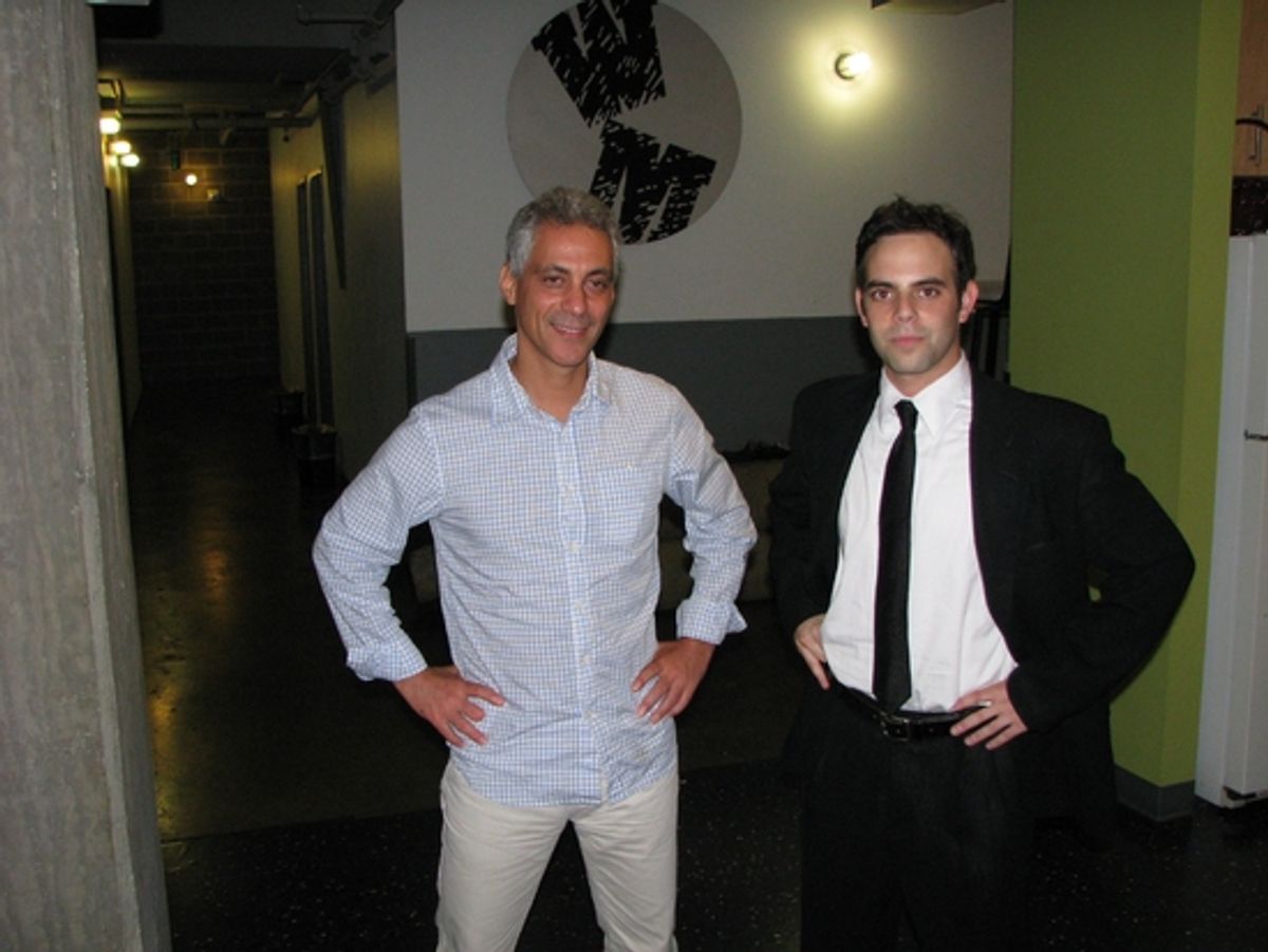 Rahm Emanuel with Seth Weitberg at 