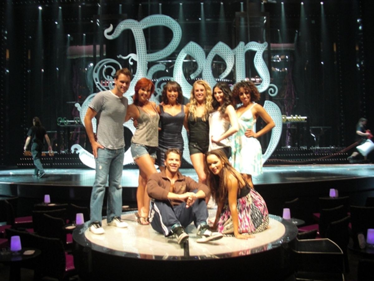 Cheryl Burke And PEEPSHOW Cast Members at 