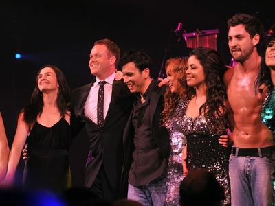 Director Jason Gilkison, Ricky Rojas, Karina Smirnoff, Rebecca Tapia & Maksim Chmerko Photo