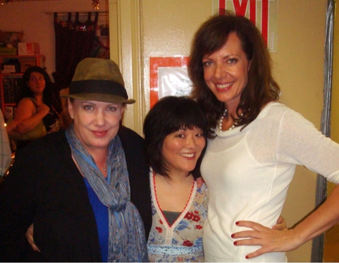 Photo Flash: Allison Janney And Kathy Fitzgerald Visit Former Co-Star Ann Harada At AVENUE Q Photo Flash: Allison Janney And Kathy Fitzgerald Visit Former Co-Star Ann Harada At AVENUE Q Image