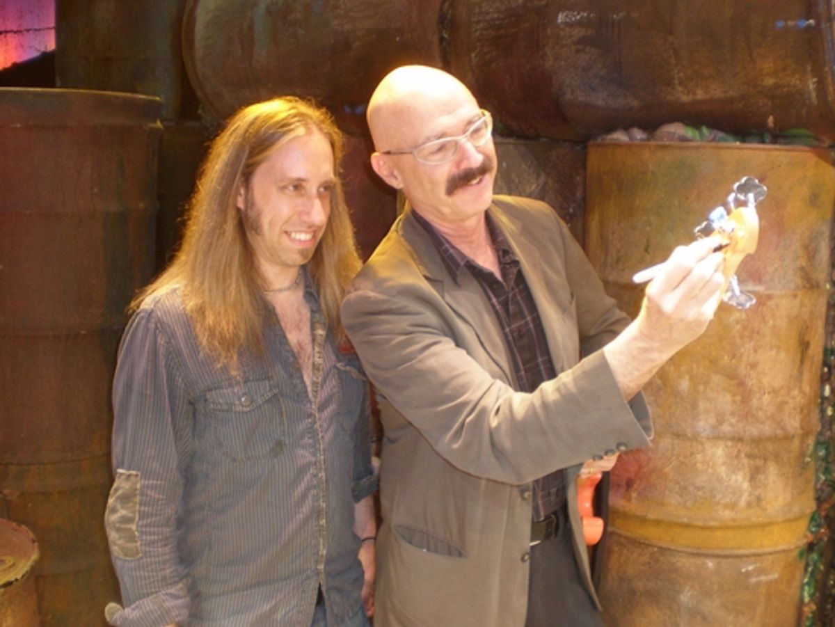 Dan Grennes (bass guitar) and Tony Levin at 