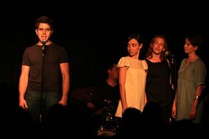 Josh Young Gemma-Ashely Kaplan, Alison Posner and Phoebe Strole @ BroadwayWorld Josh Young Gemma-Ashely Kaplan, Alison Posner and Phoebe Strole Photo