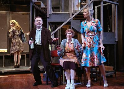 Katie Fabel, Andrew Weems, Harriet Harris and  Laila Robins Photo