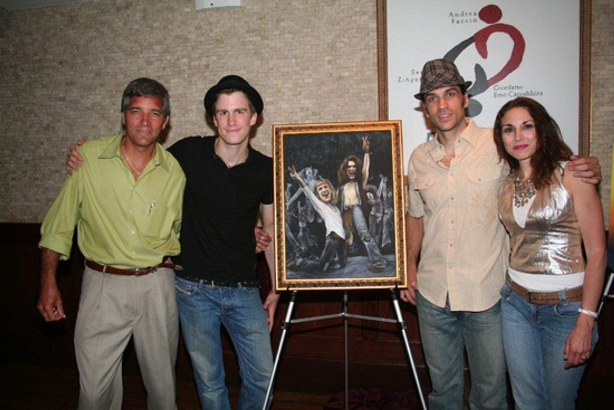 Bruce Dimpflmaier, Gavin Creel, Will Swenson and Valerie Smaldone at 