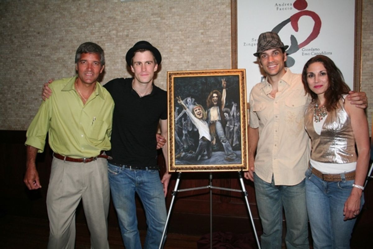 Bruce Dimpflmaier, Gavin Creel, Will Swenson and Valerie Smaldone at 