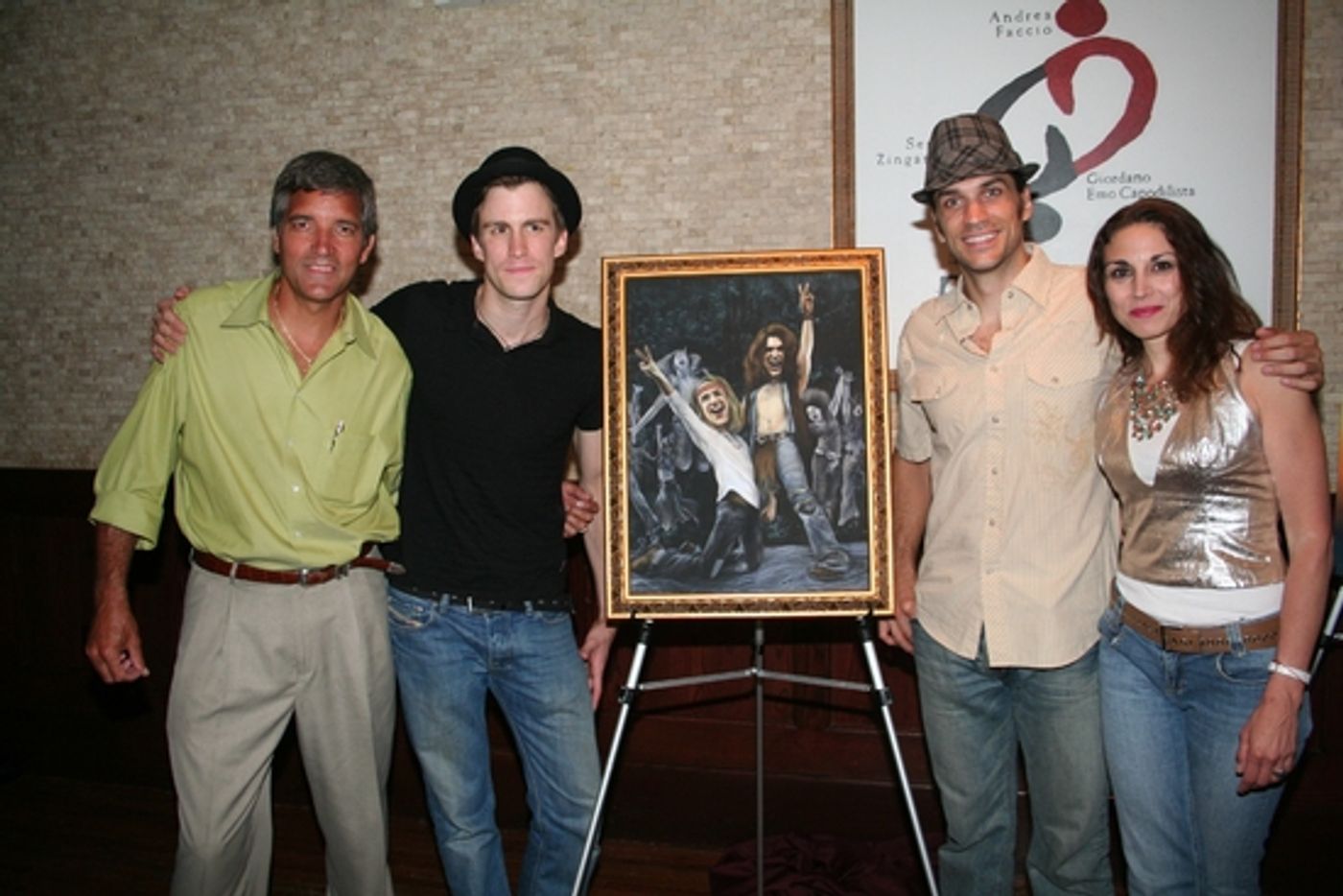 Photo Coverage: HAIR Stars Creel and Swenson Unveil Their Tony's DiNapoli 'Broadway Wall of Fame'  Portrait  Image