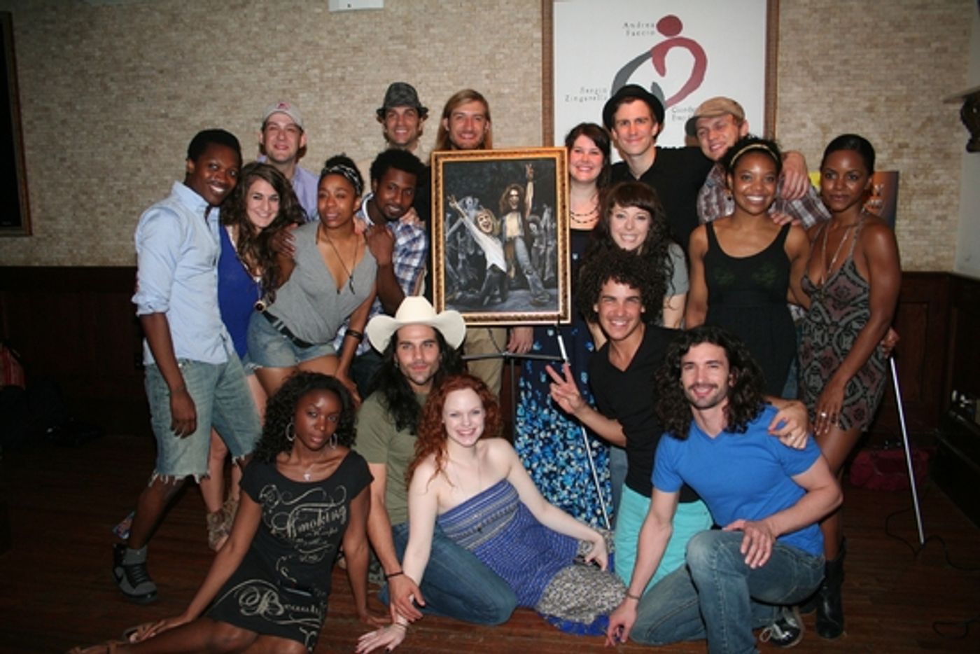 Photo Coverage: HAIR Stars Creel and Swenson Unveil Their Tony's DiNapoli 'Broadway Wall of Fame'  Portrait  Image