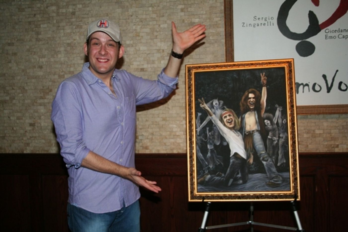 Photo Coverage: HAIR Stars Creel and Swenson Unveil Their Tony's DiNapoli 'Broadway Wall of Fame'  Portrait  Image